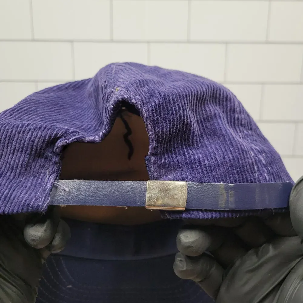 Vintage Alaska Corduroy Hat Purple Script Sportcap Strapback Cap USA